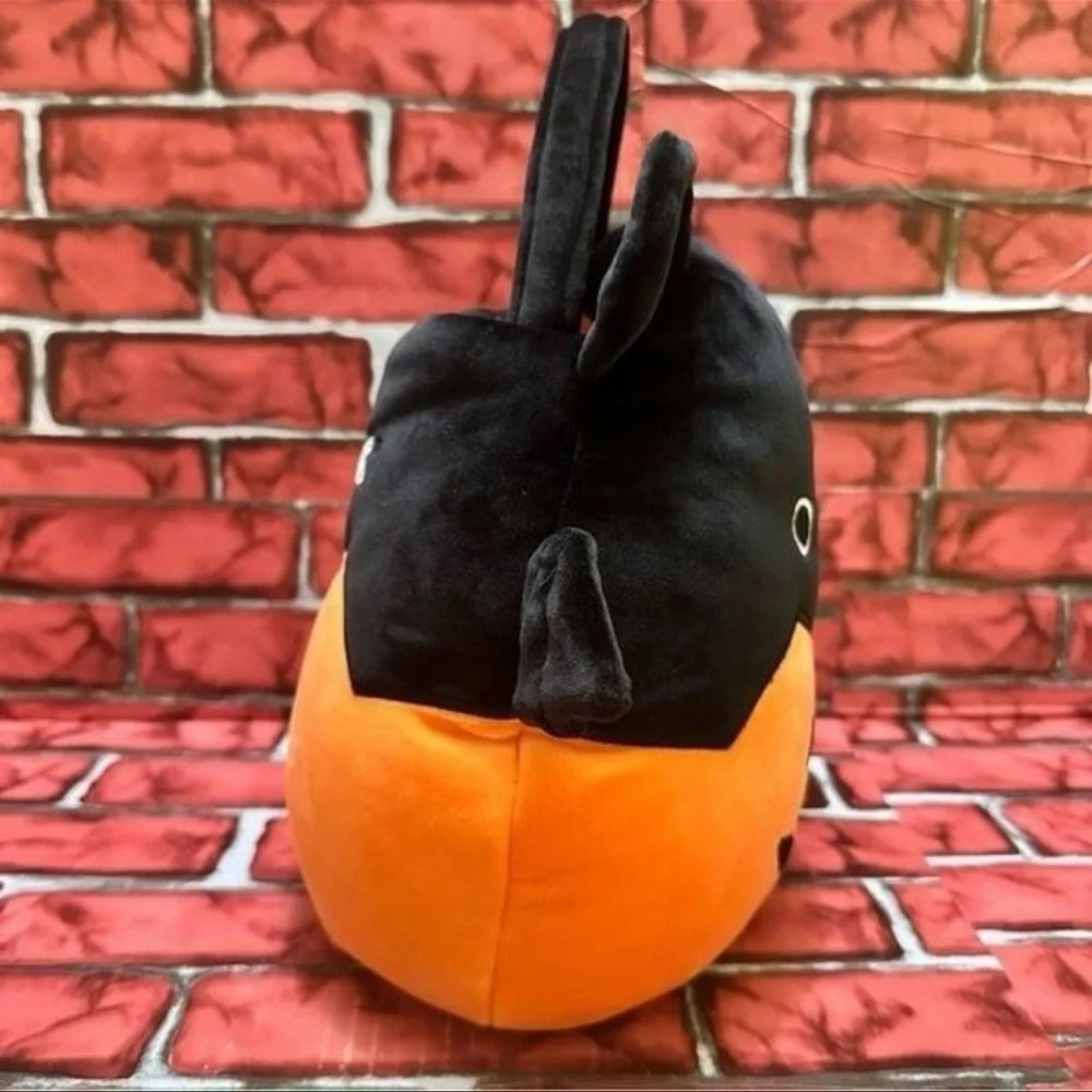 Squishmallows Black and Orange Bat Halloween Costume Bag